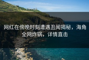 网红在傍晚时刻遭遇丑闻揭秘，海角全网炸锅，详情直击